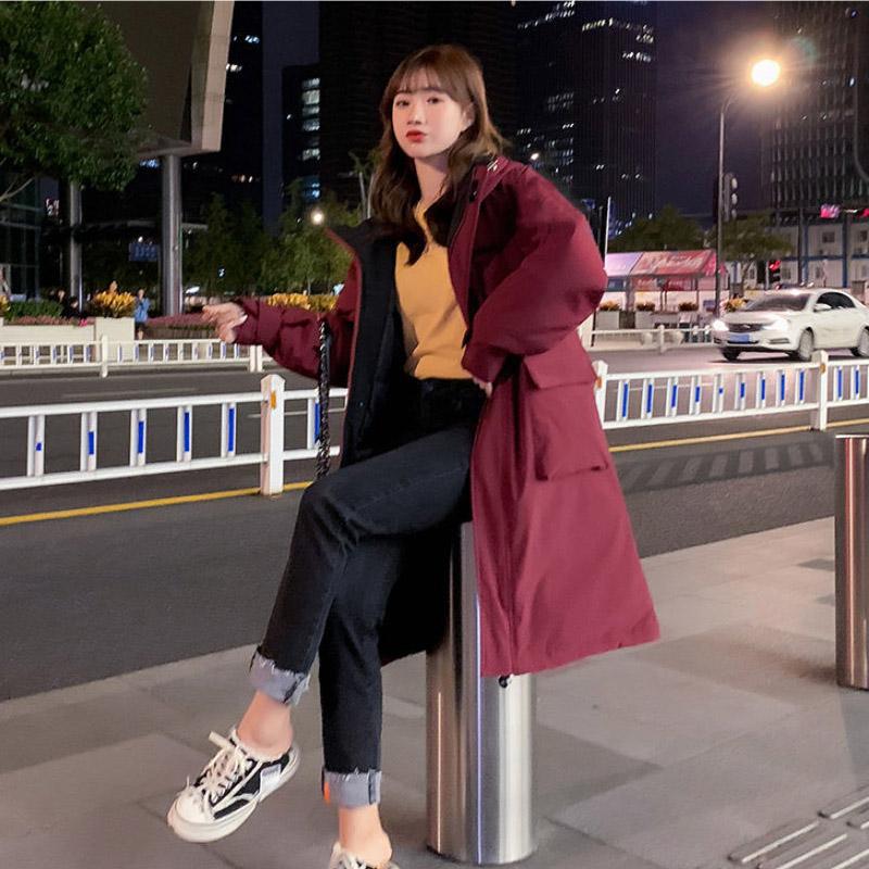 Padded Jacket Women's Autumn and Winter Jacket Korean Board Loose Long Padded Jacket Thick Padded Jacket