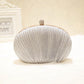 Fashion Women Ruched Clutches Evening Bag Ladies Party Wedding Bride Wallet Day Clutch Makeup Bags C