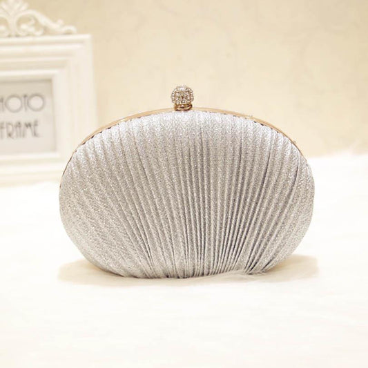 Fashion Women Ruched Clutches Evening Bag Ladies Party Wedding Bride Wallet Day Clutch Makeup Bags C