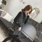 Women Chic Mid-length Loose V-neck Tank Top Sweater Knitted Bright Silk Vest Skirt Dress