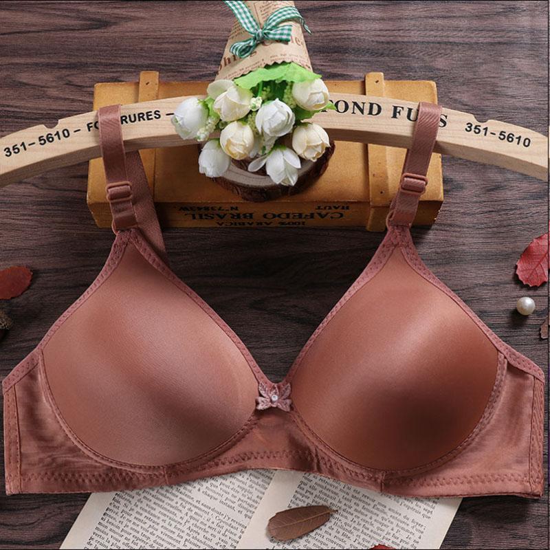 Ladies Comfort Bra Seamless No Steel Ring Large Size Comfortable Gathering Shape Adjustable Bra Anti-Sagging Bra