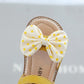 Girls Sandals Summer Open-toed Children's Soft Bottom Children's Beach Shoes Bow Princess Shoes Non-slip