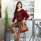 Kangaroo Soft Leather Handbags Winter Mother Handbag Large Capacity Multi-layer Fashion Shoulder Bag