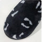 Autumn and Winter Cotton Slippers Cute Furry Cotton Slippers Leopard Print Cotton Slippers Women