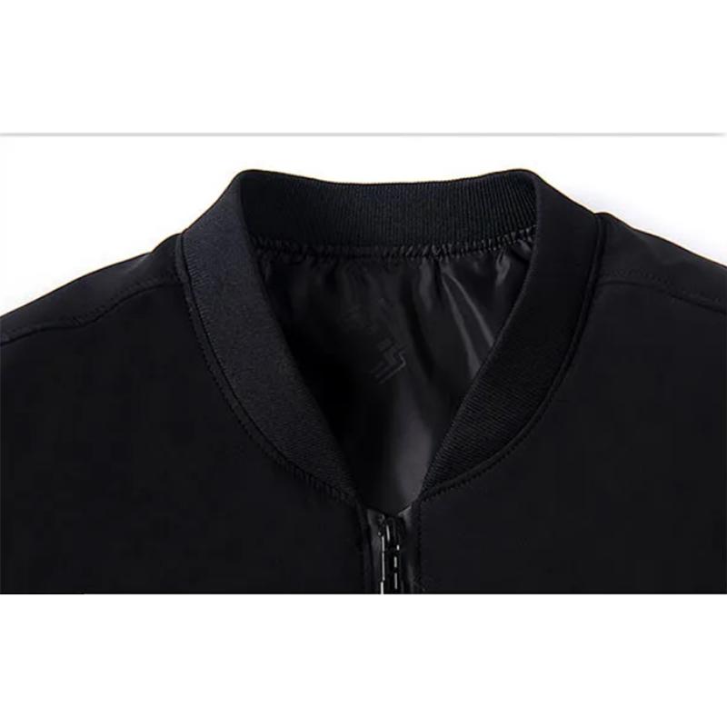 Men's Business Spring and Autumn Jacket Solid V Neck Stand Collar Jackets Men's Baseball Uniform Jacket Slim Fit Clothing Dad Outfit