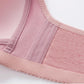 Ladies No Steel Rim Bra Plus Size Underwear Front Button Bra Comfortable Cotton Bra