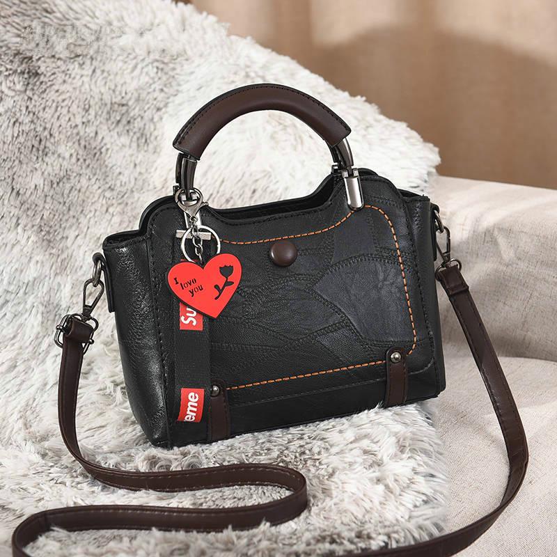 Women Genuine Leather Zipped Bag Multifunction Crossbody Hand Bag Anti-Theft One-shoulder Backpack
