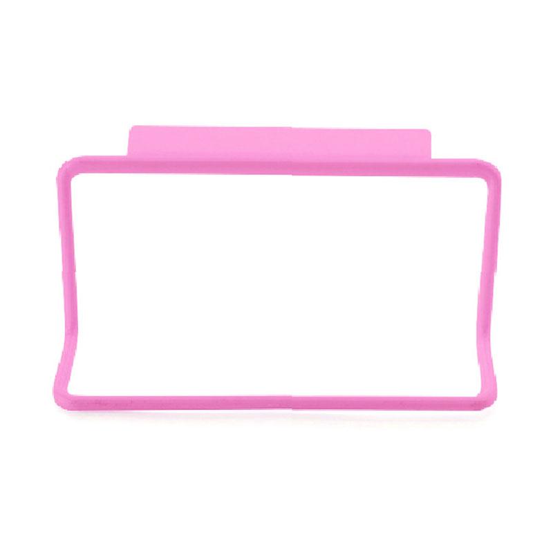 4Pcs Towel Rack Cabinet Door Back Type Single Rod Plastic Rag Rack Drawer Hanging Towel Bar Holder Racks