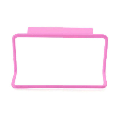 4Pcs Towel Rack Cabinet Door Back Type Single Rod Plastic Rag Rack Drawer Hanging Towel Bar Holder Racks