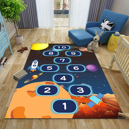 Boys and Girls Cartoon Cute Nursery Blanket Crawling Bedside Anti-fall Blanket Puzzle Game Children's Carpet