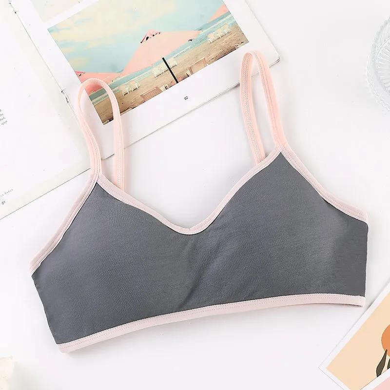 Korean Version of One-piece Bra Sling Sports Gathering Anti Sagging Ring Free Lovely Girl Underwear Bra
