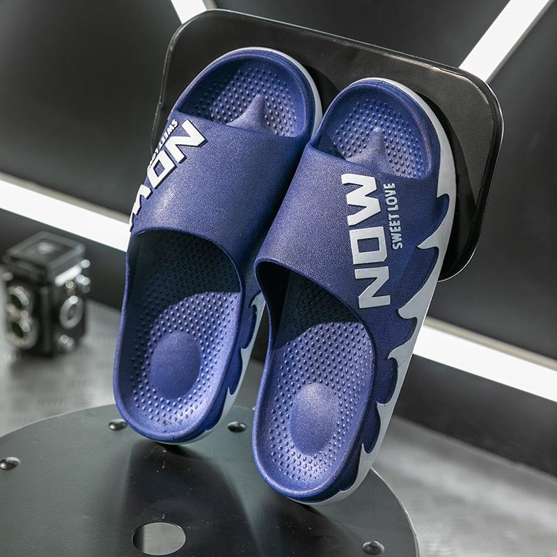 Summer Family Man Slippers Character Black White Shoes Non-slip Flip-flops Couple Indoor Women Slippers