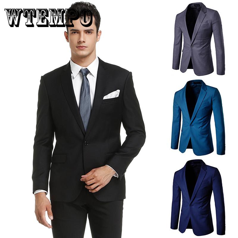 Men's Blazer Business Casual Wear Best Man Wedding Suit Single Row One Button