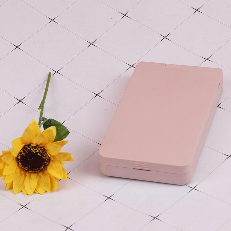 USB Rechargeable LED Makeup Mirror Folding Light Convenient Ladies Portable Rotating Storage Vanity Mirror