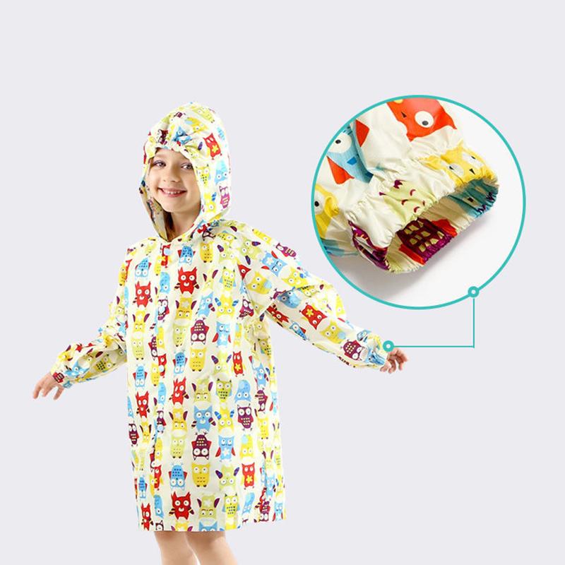 Rain Coat for Kids Waterproof Clothes 0-10 Years Children Outdoor Windproof Rainwear Cartoon Printed Kawaii Raincoats Suit