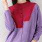 Autumn Women's Round Neck Knitted Tops Women Loose Slim Fit Color Matching Sweater Women's Long-sleeved  Design Sense
