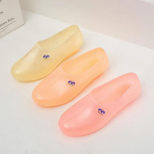 Rain Boots Waterproof Non-slip Wear-resistant Soft Low-top Shallow Mouth Fashion Kitchen Plastic Factory Labor Insurance Women's Shoes Work