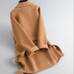 Woolen Coat Women's Autumn and Winter Double-sided Woolen Thickened Slim Slim Mid-length Coat