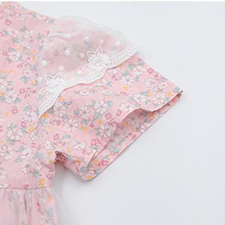 Summer Girls Tutu Dress Baby Dress Kids Dress Children Vestidos Toddler Dress See Through Mesh Patch 2 To 7 Yrs