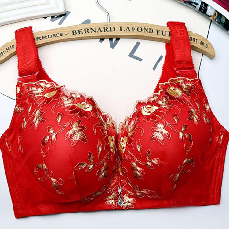 Floral Bras Sexy Push Up Bra for Women Plus Size Underwear Lingerie Thin Wire Free D Bralette Woman Push Up Bras