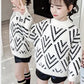 Autumn and Winter Thickened Children's Sweater Round Neck Knit Sweater Slim Long-sleeved Bottoming Shirt Little Girl Fashion Coat