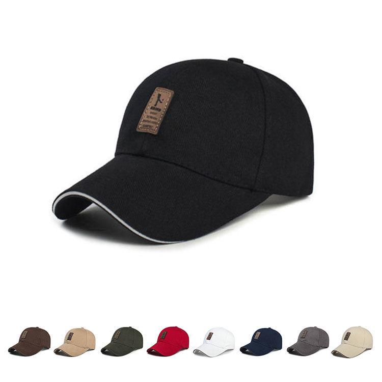 Baseball cap, male fashion youth sunshade cap, black recreational duck tongue cap, male cap