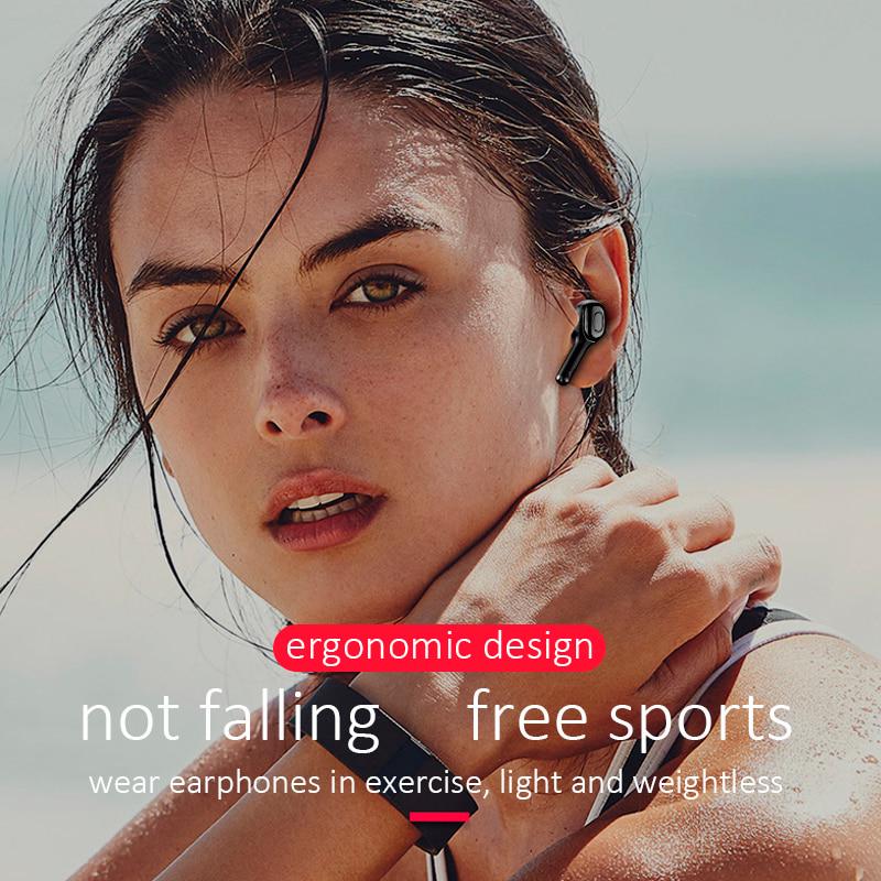 Bluetooth Earphones Mini LED Display Headphone Stero Sound 1500mah Power Bank Sport Wireless Headset
