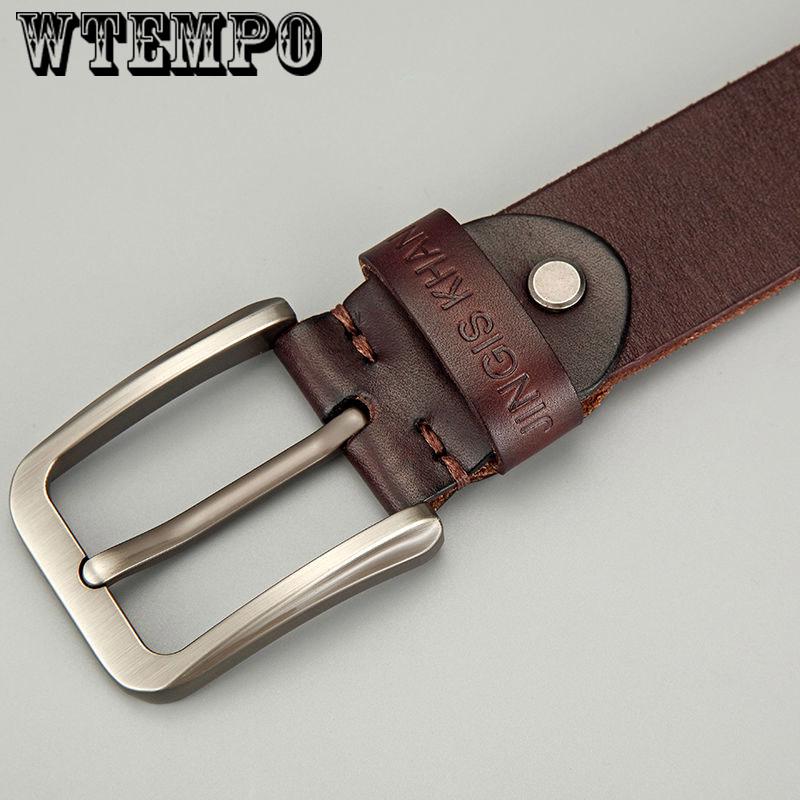 Men belt High Quality cow genuine leather luxury strap male belts for men fashion classic vintage
