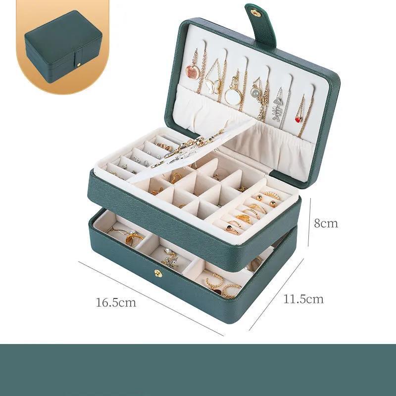 Three-layer Jewelry Storage Box Large-capacity High-end Ear Stud Drawer Jewelry Storage Box