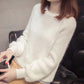 Spring and Autumn Half Turtleneck Sweater Knitwear Women Korean Round Neck Sweater Women Turtleneck Long Sleeve Students