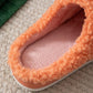 Furry Cotton Slippers In Autumn and Winter Casual Warm Flat Shoes Fashionable Daily Slippers