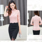 Autumn and Winter Plus Velvet Thick Lace Shirt Warm Bottoming Shirt T-shirt Long-sleeved Shirt Top