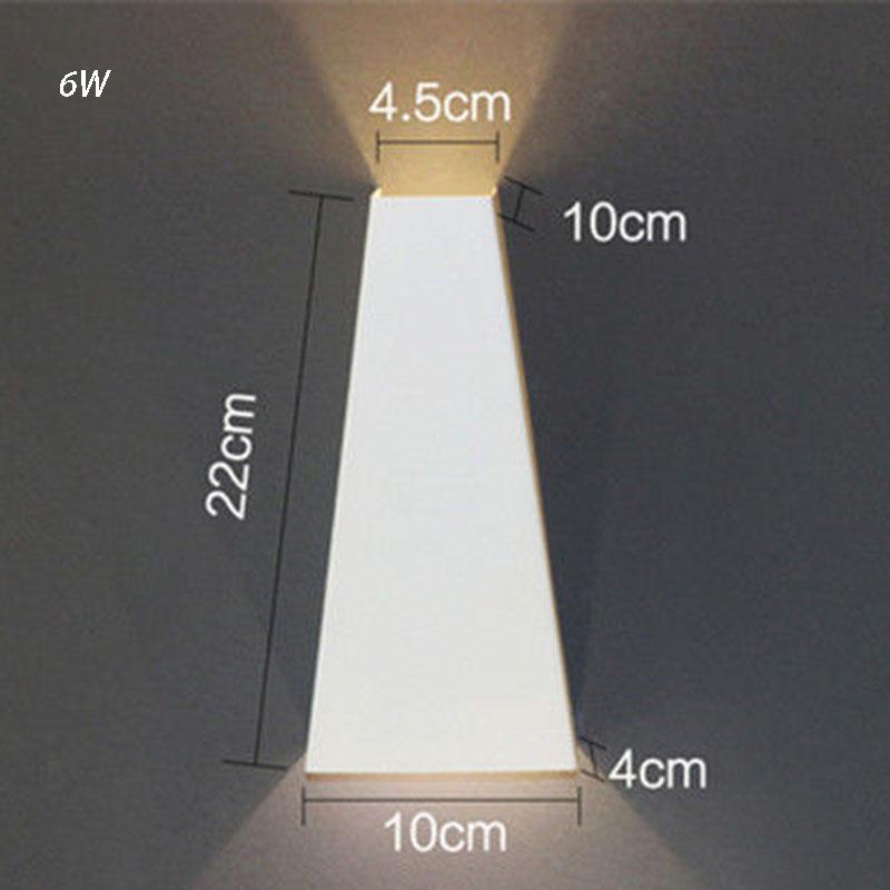 Nordic Led Wall Lamp Aluminum Outdoor Indoor White Black Stairs Bedroom Bedside Bathroom wall Light