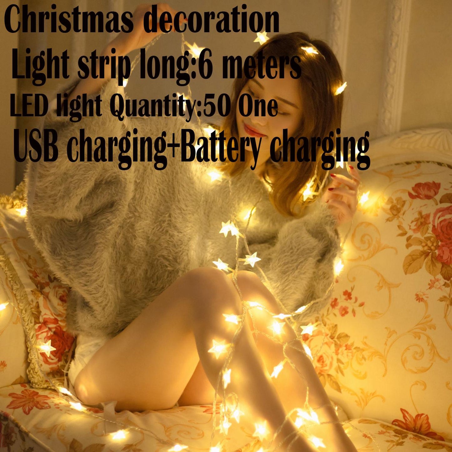 Bedroom decorative light  Christmas Lights USB charging Battery Light LED Light Outdoor LED light