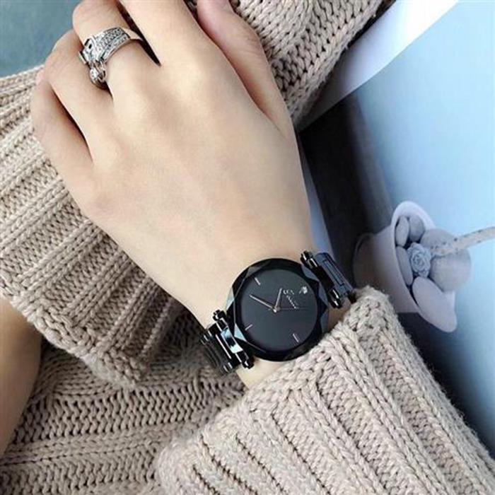 Women High Quality Business Anti-scratch Starry Sky Steel Strap Round Dial Watch Bracelet Watches