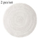 2pcs/set Non Slip Cotton Round Heat Insulation Table Mug Mat Pad Placemat Coasters Home Decor