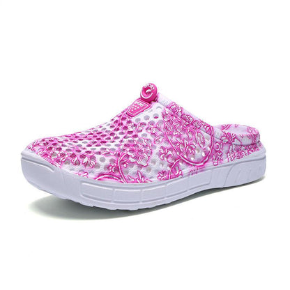Slippers Girls Summer Breathable Hole Shoes Baotou Wear Casual Beach Shoes