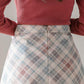 Autumn and Winter New High-waist Woolen Plaid Skirt Women's Mid-length A-line Large Skirt Over-the-knee Umbrella Skirt Autumn