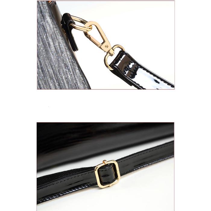 Fashion Minimalist Patent Leather Handbag Female Bright Skin Wild Messenger Bag Women Shoulder Bag