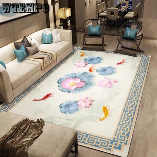 Modern Nordic Style Carpet for Living Room Rectangle Geometric Home Area Rugs Anti-slip Large Carpet