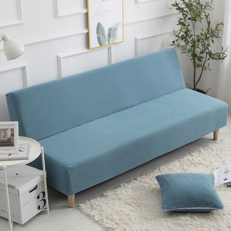 Armless Sofa Cover  Elastic Printed Armless Folding Sofa Bed Cover Folding Modern Stretch Sofa Bed Slipcover Couch Protector