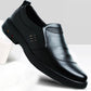 Cowhide Shoes Men's Casual Shoes Peas Shoes Lazy Pedal Dad Middle-aged and Elderly Shoes Men's Shoes Non-slip Walking Shoes Formal Business Shoes