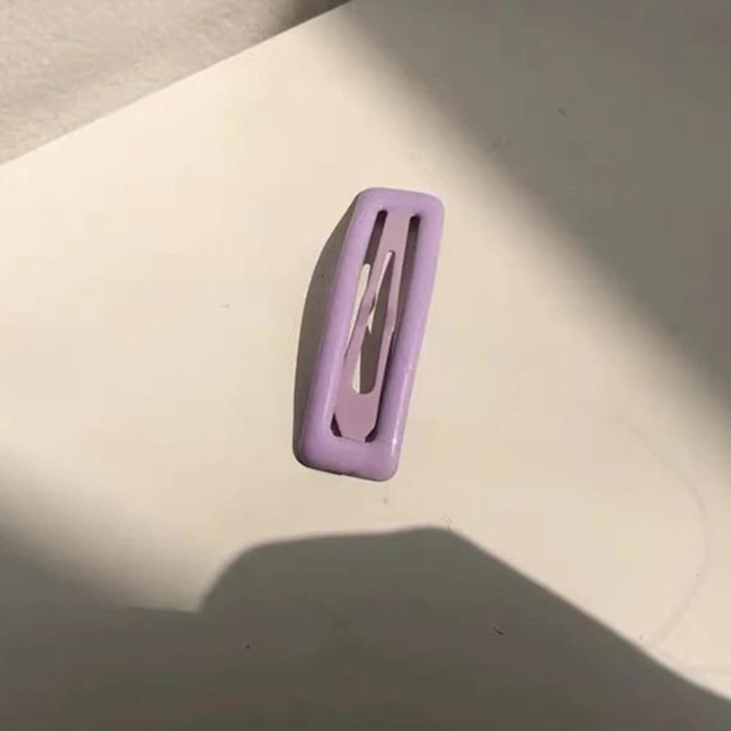 7PCS Cute and Sweet Bangs Clip Side Clip Candy Color Square Hairpin BB Clip Hairpin Hair Accessories Shiny Hairpin for Girl