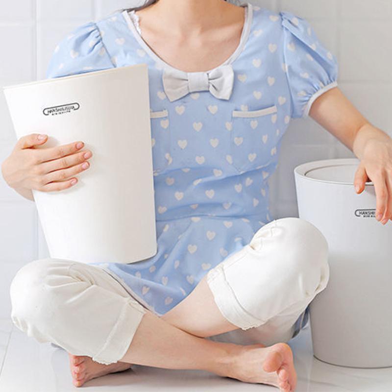 Trash Can Household with Lid Pull Trash Can Toilet Toilet Special Bedroom Net Red Living Room High-end Deodorant