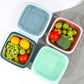 Double-layer Drain Box Refrigerator Multi-function Household Kitchen Vegetable and Fruit Drain Basket Plastic Vegetable Sink with Lid