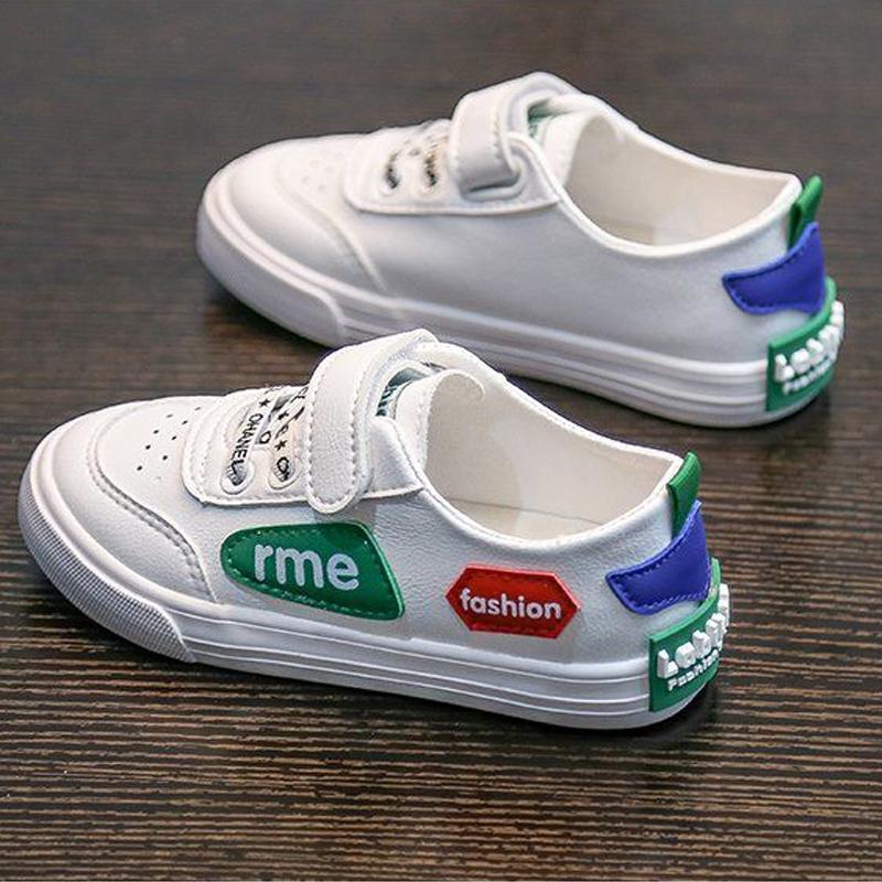 Comfy Kids Genuine Leather 1-9 Years Old Child Sneakers Shoe for Girls Boys Casual Sneakers Shoes SIZE 23-36