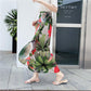 Women Boho Long Skirt Summer Beach Ladies Casual Skirts Floral Chiffon Tutu Skirt One-piece Skirt