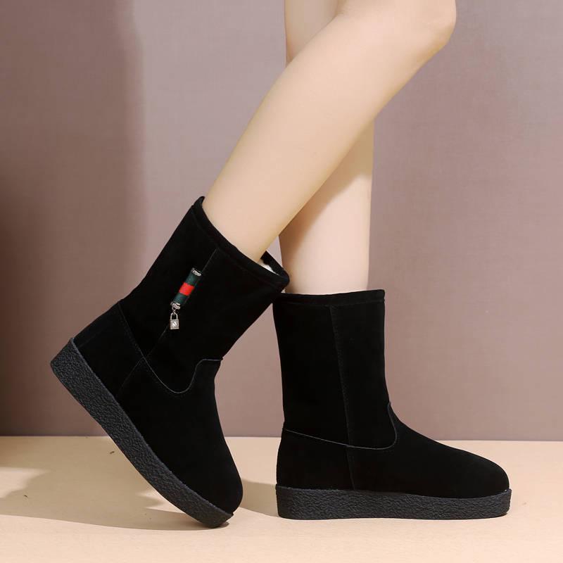 Women Boots Winter Waterproof Non-slip Snow Boots Women Winter Shoes Thick Fur Platform Ankle Boot
