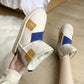 Color-blocking Snow Boots Women's Autumn and Winter Plus Velvet Cotton Shoes Thick-soled Waterproof Non-slip Short Boots