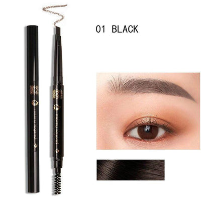 Double-head eyebrow pencil waterproof and sweat-proof natural long-lasting non-fading non-staining